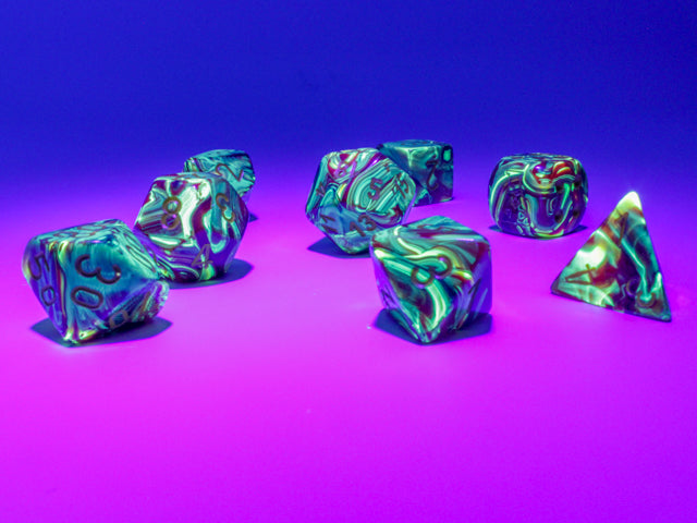 7-Set Tube Lab Dice VTX Underworld Yelllow