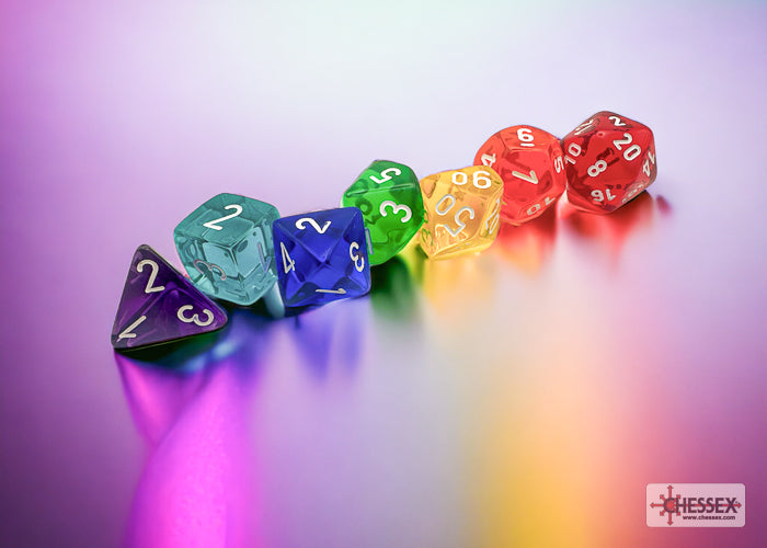 Chessex Dice Set: Prism Translucent GM & Beginner Player