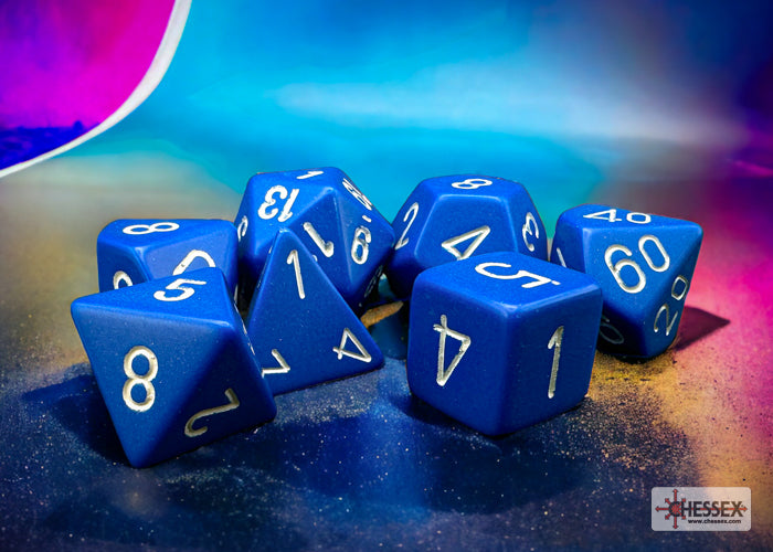 Chessex: Opaque Blue 7-Die Set