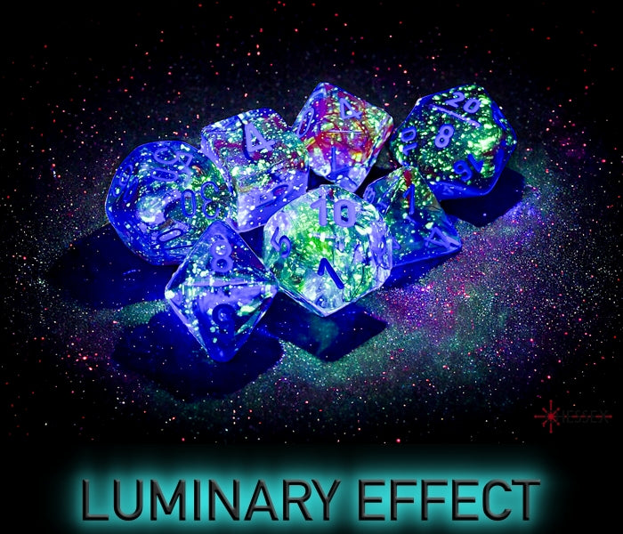 Chessex Nebula Primary Turquoise Luminary 7-Die Set