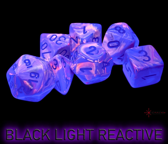 Chessex: Festive Pop-art/ Blue 7-Die Set