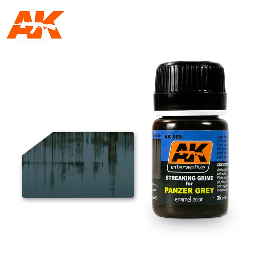 AK Interactive: Enamel: Streaking Grime for Panzer Grey
