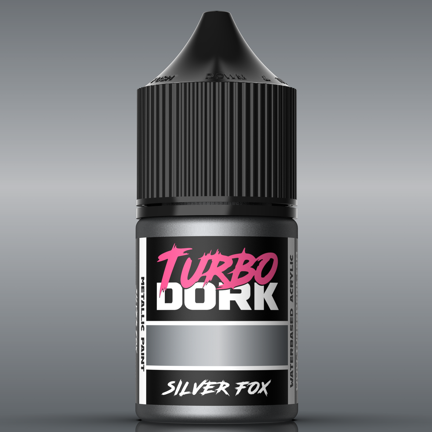 Turbo Dork Metallic Paints - Silver Fox Metallic Acrylic Paint