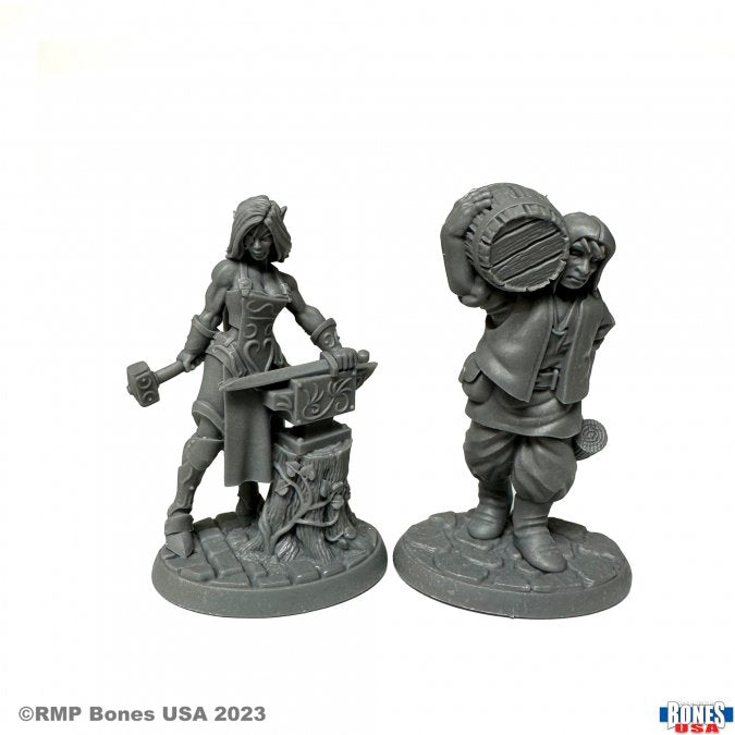 Reaper 30124: Townsfolk: Cooper and Blacksmith