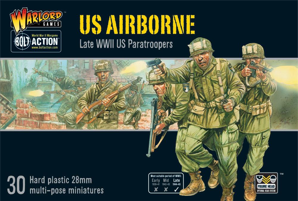 US Airborne Late WWII US Paratroopers Plastic Boxed Set