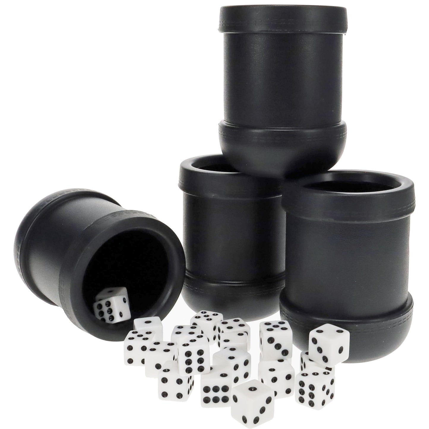 WE Games Liar's Dice Set of 4 Plastic Cups