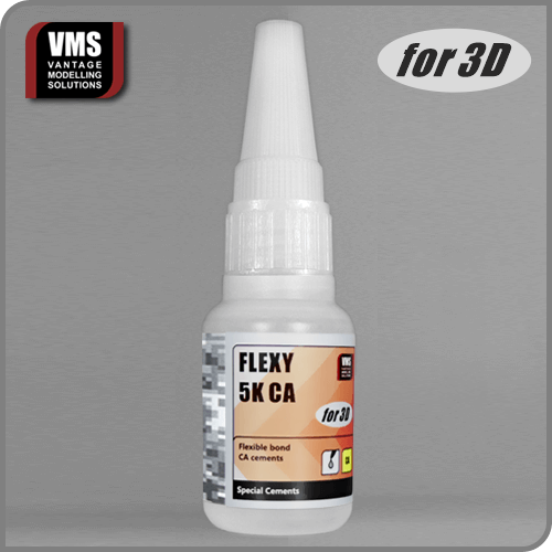 VMS FLEXY 5K CA 3D contact adhesive for 3D printed models 20 g