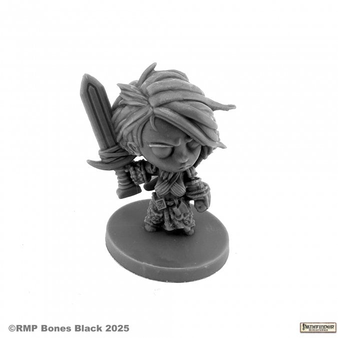 Pathfinder Bones Black: Amiri, Iconic Chibi Barbarian