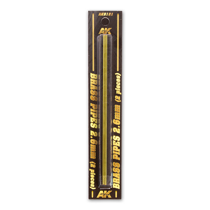 AK-Interactive: Brass Pipes (2.6mm, 2 units)