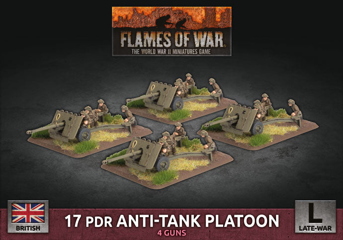 British 17 pdr Anti-tank Platoon (Plastic)