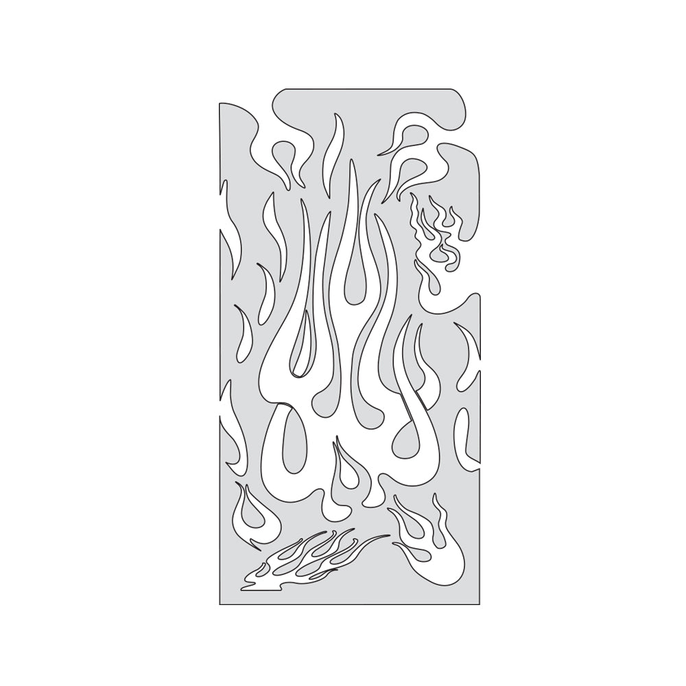 Artool Flame Master The Medium Freehand Airbrush Template by "Mr. J" Julian Braet