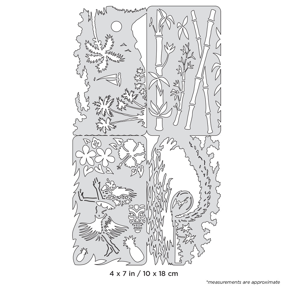 Artool Island FX Nano Freehand Airbrush Template by Dennis Mathewson