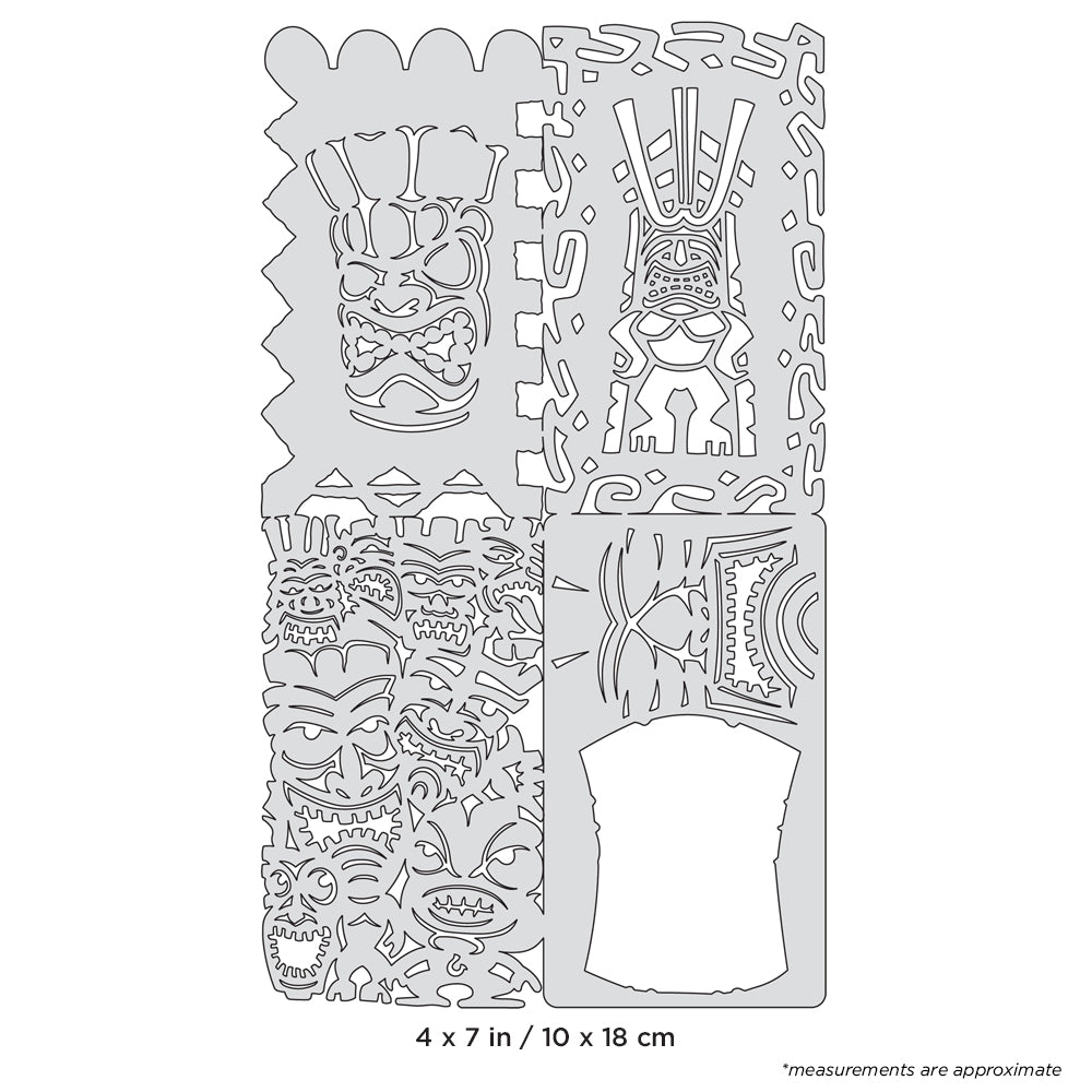 Artool Tikiville Nano Freehand Airbrush Template by Dennis Mathewson
