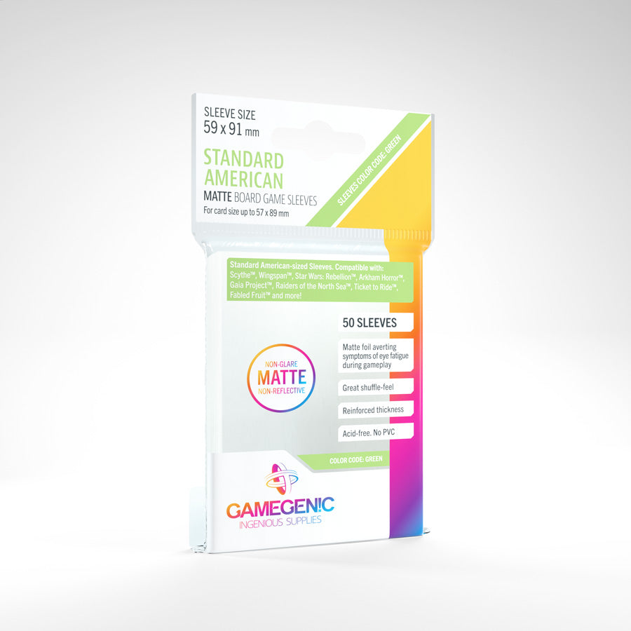 MATTE Sleeves: Standard American (Green)