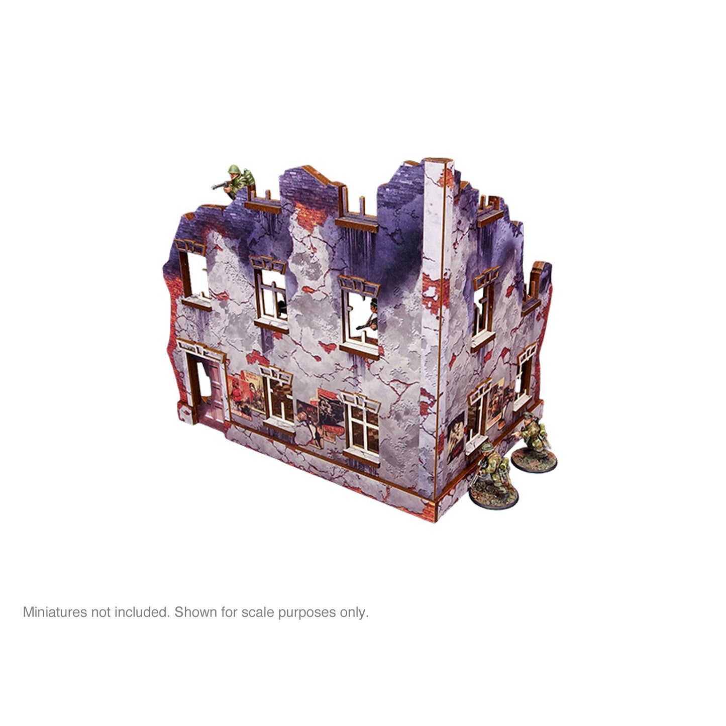 Pre-Painted WW2 Ostfront Stalingrad Univermag Left (with 3rd floor)