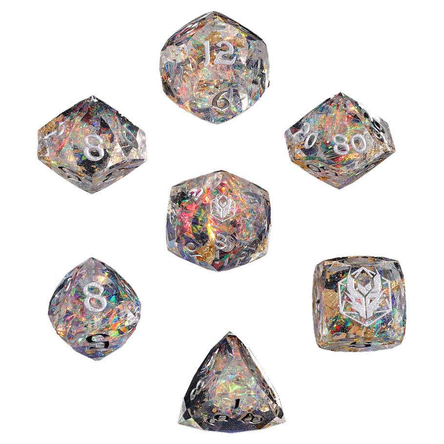 7-Set Captured Magic Luster Cut Resin: Crystal