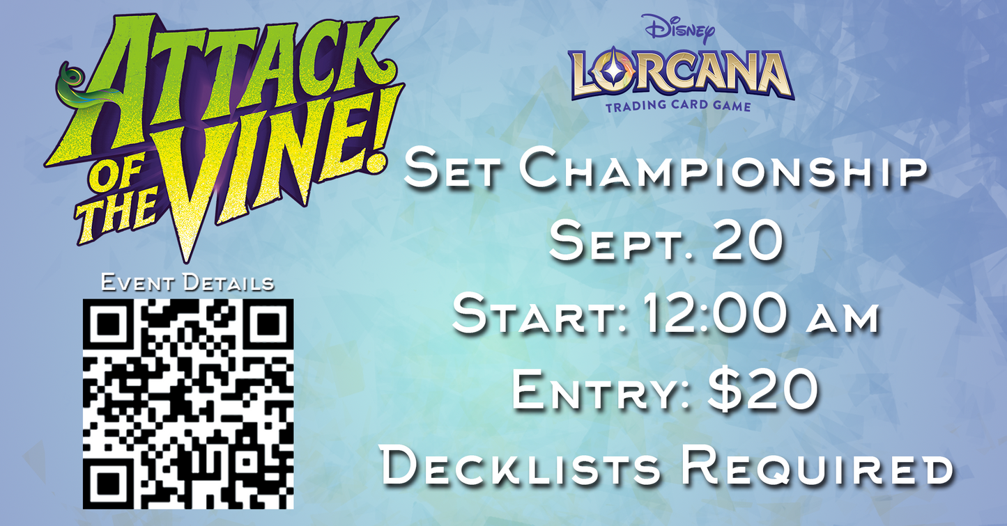 Lorcana Set Champ Attack of the Vine