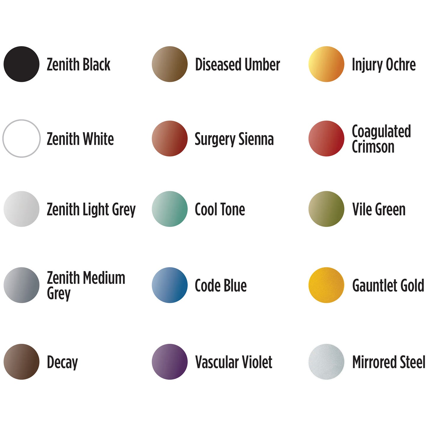 Medea NuWorlds Paint Heavy Metal Set