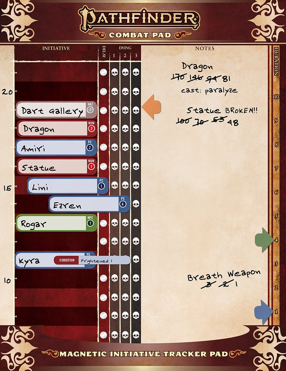 Pathfinder 2e: Combat Pad