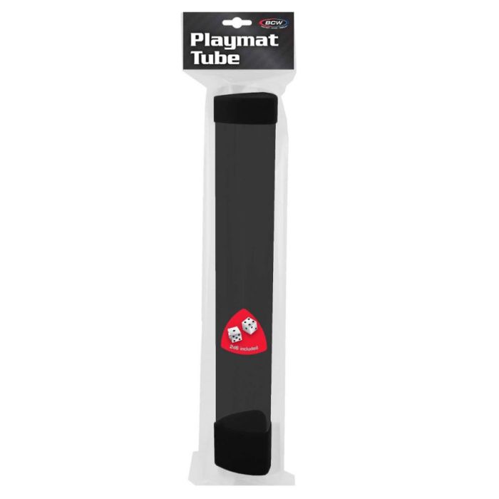 Playmat Tube Black w Black Caps 2d6