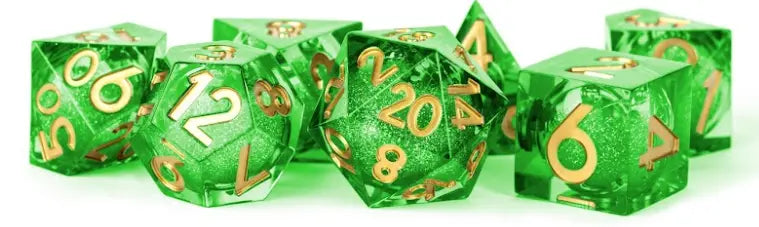 FanRoll 7 Dice Set 18mm Elixir Liquid Core Aegis of Hope