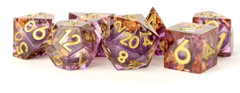 FanRoll 7 Dice Set 18mm Elixir Liquid Core Aether Abstract