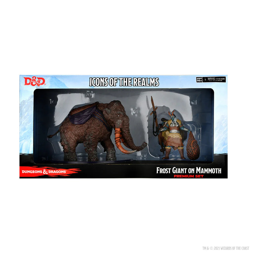Icons of the Realms: Snowbound Frost Giant and Mammoth Premium Set
