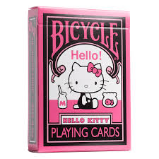 Bicycle Hello Kitty Black & Pink Playing cards