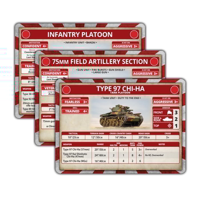 Japan: Unit Cards (x38 Cards) - Limited Edition