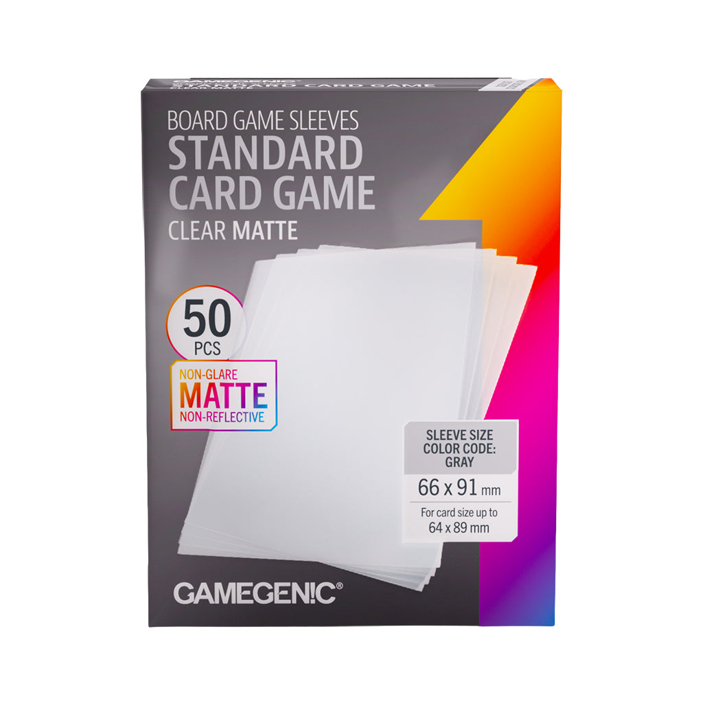 MATTE Sleeves: Standard Card Game (Gray)