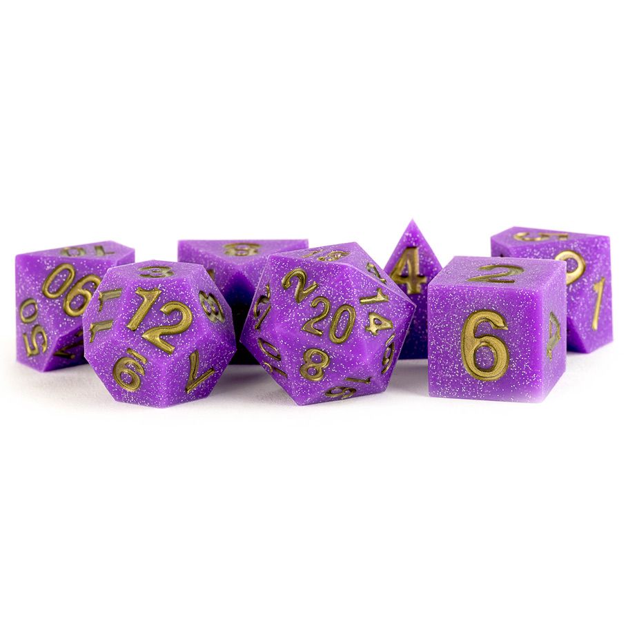 Sharp Edge Silicone Poly Dice Set: Regal Ricochet