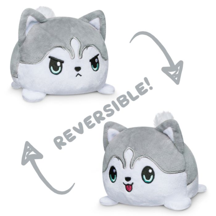 Reversible Husky Plush: Happy & Angry GY