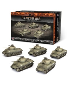 Marine M4 Sherman Platoon (x5 Plastic)