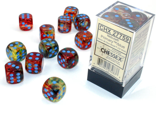 Chessex Nebula Primary Turquoise Luminary 16mm Set
