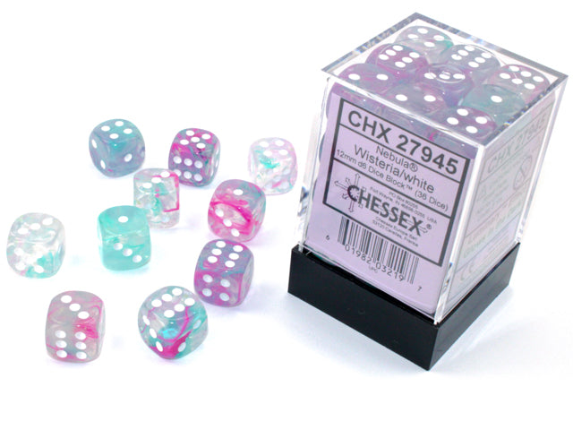 Chessex Nebula Wisteria White Luminary 12mm Set