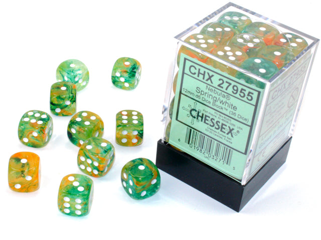 Chessex Nebula Spring White Luminary 12mm Set