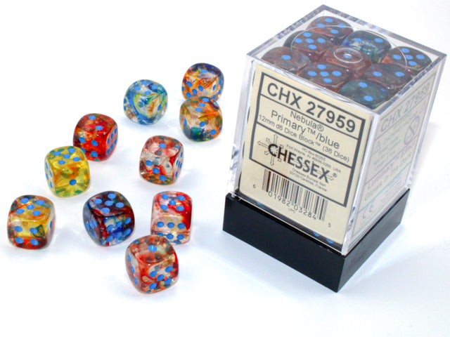 Chessex Nebula Primary Turquoise Luminary 12mm Set