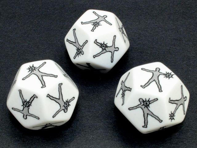 Hit Location Large d12 Opaque White