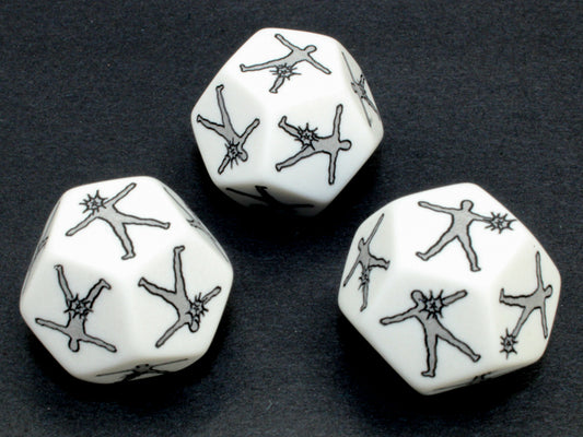 Hit Location Large d12 Opaque White
