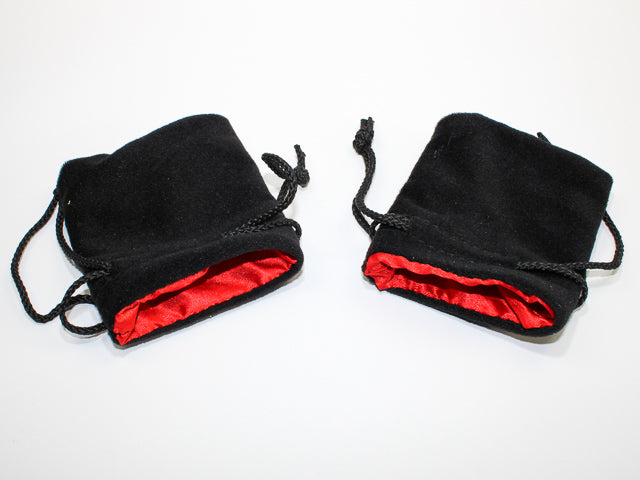 3.75" X 4" Velvet Bag - Dice Bag