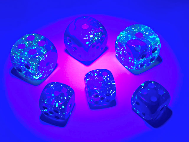 GEMINI Blue-Blue/Light Blue 12mm D6 Dice Block (36 dice)