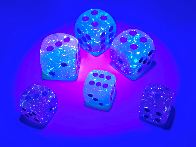 Gemini Gel Green-Pink/Blue 12mm D6 Dice Block (36 dice)