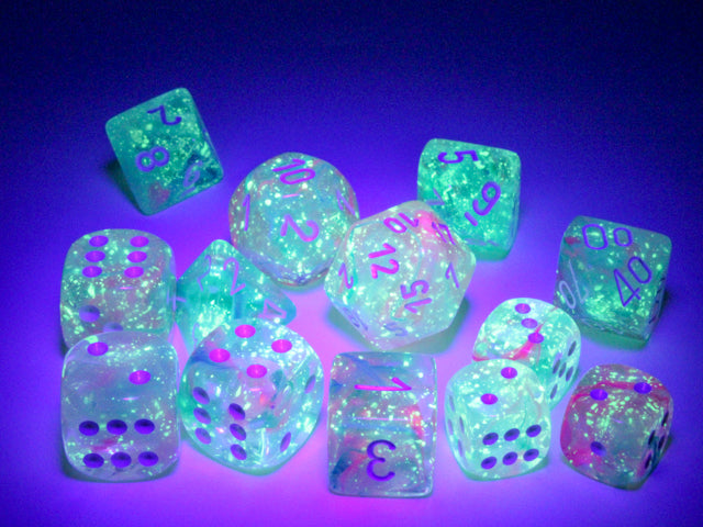 Chessex Nebula Wisteria White Luminary 16mm Set