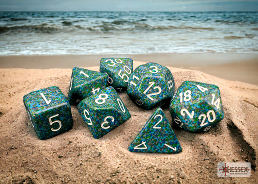 Chessex: Speckled Sea Blue/Green 7-Die Set