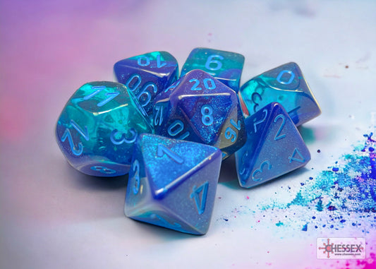 Gemini Blue-Blue/Light Blue 7-DIe Set