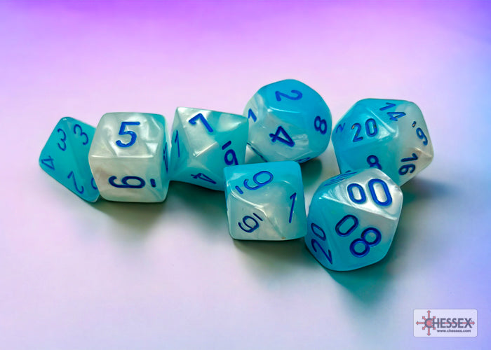 Gemini Pearl Turquoise-White/Blue 7-Die Set