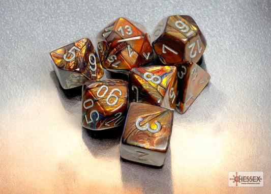 Chessex: Lustrous Gold/Silver 7-Die Set