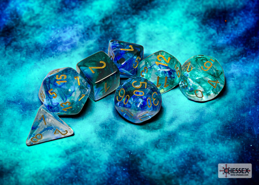 Poly Set Nebula Ocean w/Gold (7)