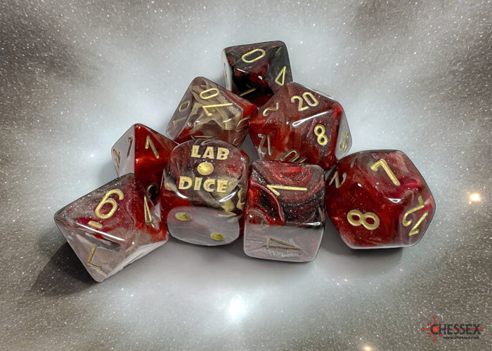 Chessex: Borealis Cosmos/gold Polyhedral 7-Dice Set