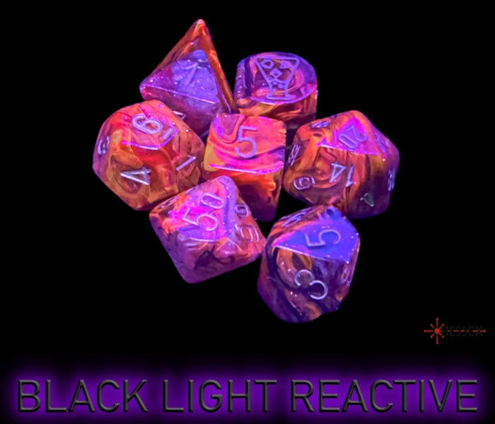 Chessex: Borealis Cosmos/gold Polyhedral 7-Dice Set